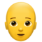 Person- Bald emoji on Apple